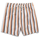 Orange Striped Shorts