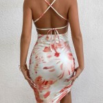 Tye Dye Backless Cami Bodycon Dress