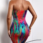 Tye Dye Cut out Bodycon Dress