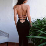 Backless Split Dress