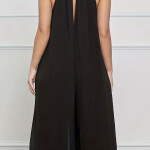 Solid Ruched Jumpsuit